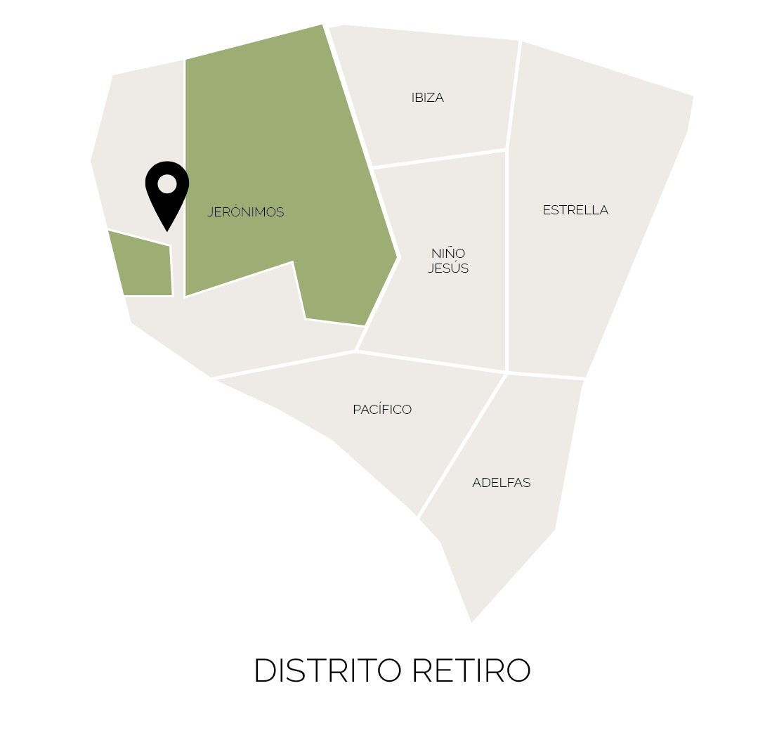 Ubicación de C/ Alberto Bosch 10 en el distrito de Retiro